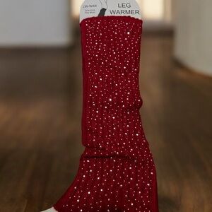 Red Sparkly Leg Warmers